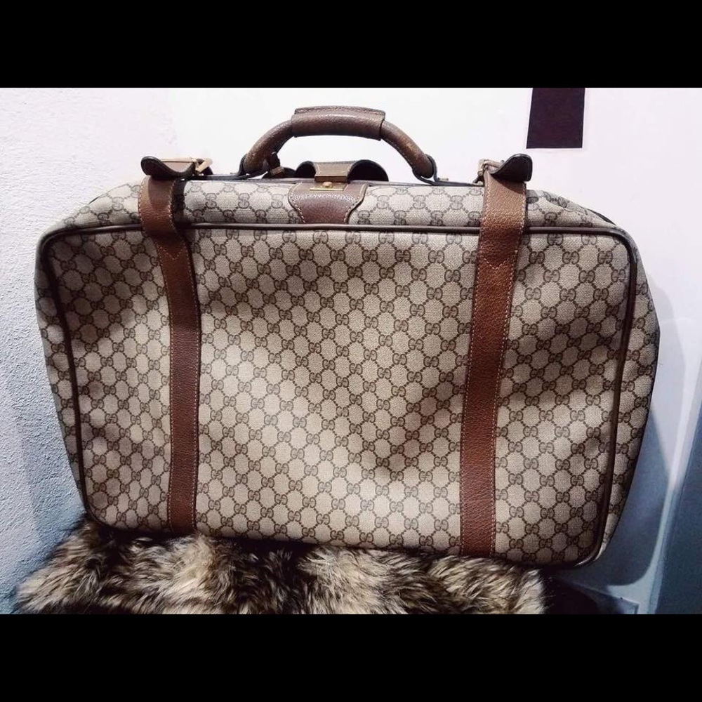 Authentic Gucci large luggage